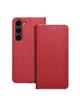 Kabura LUNA Book Carbon do SAMSUNG S23 czerwony