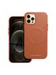 ROAR futerał LEATHER MAG kompatybilny z MagSafe do IPHONE 12 Pro Brązowy