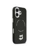 KARL LAGERFELD futerał do IPHONE 17 kompatybilny z MagSafe KLHMP17SPSMLRCHK (PU Choupette Pin) czarny