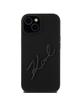 KARL LAGERFELD futerał do IPHONE 15 KLHCP15SSKSBMCK (Silicone Karl Script Logo) czarny