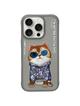 NIMMY futerał GLASSES COOL CAT do IPHONE 16 Pro Max szary