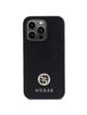 GUESS futerał do IPHONE 15 Pro GUHCP15LPS4DGPK (Strass Metal Logo) czarny