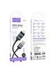 Kabel USB A do Lightning Hoco 2,4A z wyświetlaczem 1 m X118 czarny