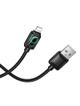 Kabel USB A do Lightning Hoco 2,4A 1,2 m z LCD U146 czarny