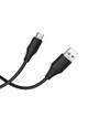 Kabel USB A do USB C Hoco 3A silikonowy 1 m X124 czarny