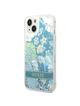 GUESS futerał do IPHONE 13 / 14 / 15 GUHCP14SLFLSN (Flower Liquid Glitter) zielony