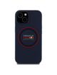 RED BULL futerał do IPHONE 14 kompatybilny z MagSafe RBHMP14S24SIILVR (Silicone red Ring) navy