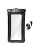 Etui na telefon uniwersalne wodoodporne z plastikowym zamknięciem AIRBAG czarne