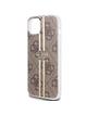 GUESS futerał do IPHONE 15 Plus GUHCP15MH4PSEGW (4G Gold  Stripe) brązowy