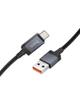 Kabel USB A do USB C Hoco 5A z wyświetlaczem 1 m X118 czarny