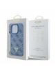 GUESS futerał do IPHONE 16 Pro GUHCP16LP4TDPB (PU Leather 4G Triangle Strass) niebieski
