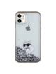 KARL LAGERFELD futerał do IPHONE 11 KLHCN61LKCNSK (Liquid Glitter C) transparentny