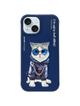 NIMMY futerał GLASSES COOL CAT do IPHONE 15 niebieski