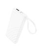 Powerbank Hoco 5000 mAh 2A z wbudowanym kablem Lightning J129 biały