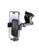 Uchwyt na telefon do samochodu uniwersalny Hoco do szyby / deski H79 czarno szary