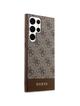GUESS futerał do SAMSUNG S24 Ultra GUHCS24LG4GLBR (4G Bottom Stripe) brązowy