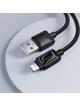 Kabel USB A do Lightning Hoco 2,4A 1,2 m z LCD U146 czarny