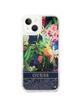 GUESS futerał do IPHONE 13 / 14 / 15 GUHCP14SLFLSB (Flower Liquid Glitter) niebieski