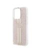 GUESS futerał do IPHONE 15 Pro GUHCP15LH4PSEGP (4G Gold  Stripe) różowy