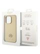 GUESS futerał do IPHONE 15 Pro GUHCP15LPS4DGPD (Strass Metal Logo) złoty