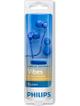 Słuchawki przewodowe Jack 3,5 z mikrofonem PHILIPS headphones SHE3705BL niebieskie