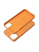 Futerał LEATHER MAG COVER kompatybilny z MagSafe do IPHONE 15 Plus pomarańczowy