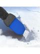 Skrobaczka do odśnieżania auta z rękawicą niebieska