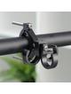Hak uchwyt na zakupy potrójny do roweru / hulajnogi aluminiowy FS366-001 czarny