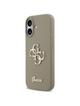 GUESS futerał do IPHONE 17 GUHCP17SSC4GSMW (Silicone W/ Big 4G Script) brązowy