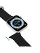 DUX DUCIS pasek OCEAN WAVE silikonowy do Apple Watch 42 / 44 / 45 mm czarny