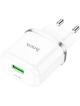 Ładowarka sieciowa do telefonu Hoco USB A QC3.0 3A 18W N3 biała