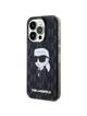 KARL LAGERFELD futerał do IPHONE 15 Pro KLHCP15LHNKMKLK (Ikonik Monogram) czarny