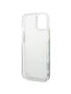 GUESS futerał do IPHONE 13 / 14 / 15 GUHCP14SLFLSB (Flower Liquid Glitter) niebieski