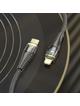 Kabel USB C do Lightning Hoco PD 27W 1,2 m U121 czarny transparentny