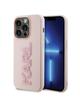KARL LAGERFELD futerał do IPHONE 15 Pro Max KLHCP15X3DMBKCP (3D Logo Glitter) różowy