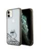 KARL LAGERFELD futerał do IPHONE 11 KLHCN61LKCNSK (Liquid Glitter C) transparentny