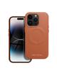 ROAR futerał LEATHER MAG kompatybilny z MagSafe do IPHONE 14 Pro Brązowy