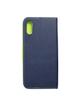 Kabura FANCY Book do XIAOMI Redmi 9A granatowo limonkowy