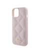 GUESS futerał do IPHONE 13 / 14 / 15 GUHCP15SPSQSQSP (Quilted Metal Logo) różowy