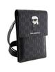 KARL LAGERFELD torebka uniwersalna na telefon KLWBSAKHPKK (Saffiano Mono Ikonik) czarny