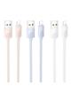 Kabel USB A do Lightning Hoco 2,4A 1 m X114 różowy