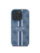 GUESS futerał do IPHONE 16 Pro kompatybilny z MagSafe GUHMP16LP4RPSB (4G Printed Stripes) niebieski
