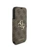 GUESS kabura do IPHONE 17 Pro GUBKP17L4GMGBR (PU 4G Metal Logo) brązowa