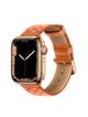 Pasek do Apple Watch Hoco skórzany 38 / 40 / 41 mm WA18 pomarańczowy