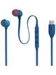 Słuchawki przewodowe douszne USB C JBL Tune 310C niebieskie