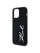 KARL LAGERFELD futerał do IPHONE 14 Pro Max KLHCP14XSCMSMVK (Silicone Sign Metal Logo) czarny