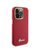 GUESS futerał do IPHONE 15 Pro GUHCP15LSMBSLM (Silicone Script Metal Logo & Frame) magenta