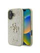 GUESS futerał do IPHONE 16 Plus GUHCP16MHG4SGD (Fixed Glitter Big 4G) złoty