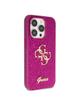 GUESS futerał do IPHONE 15 Pro GUHCP15LHG4SGU (Fixed Glitter Big 4G) fioletowy