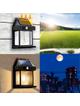 Lampa solarna LED do ogrodu elewacyjna RC-K-1536 czarna